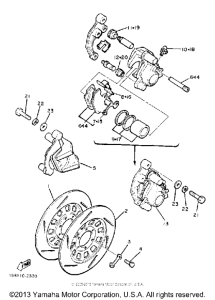XJ750MK Front brake-caliper
