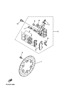TZR50 ﾌﾛﾝﾄﾌﾞﾚｰｷｷﾔﾘﾊﾟ
