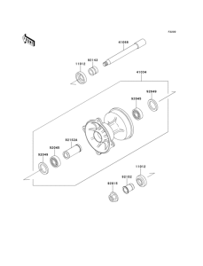 KX125 Переднее колесо