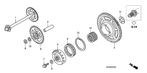 CBF1000 Муфта стартера