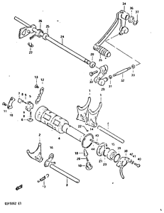 GS650 Переключение передач