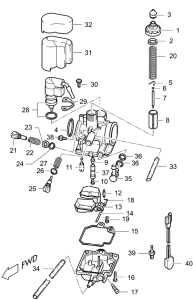 UF50 Carburetor assy