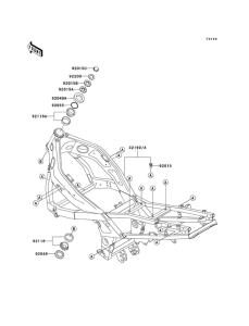 ZX600 Frame comp