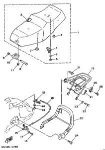 XC125 Сиденье