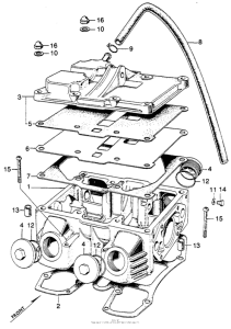 SL350 Cylinder head cover + cam case