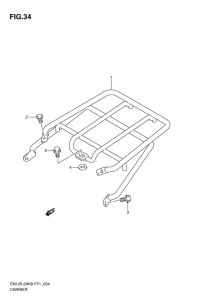 EN125-2 Багажник