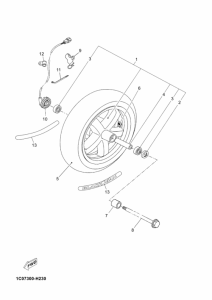YP250R Transom + tube