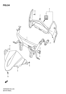GSF650S (ABS) Приборная панель