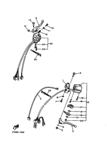 XV1100 XV1100K Interruptor  manillar&palanc