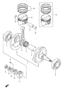 DR200 Вал коленчатый