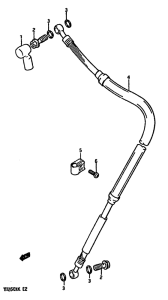 TS250 Передние тормозные трубки