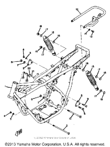 R5C Frame - rear shocks
