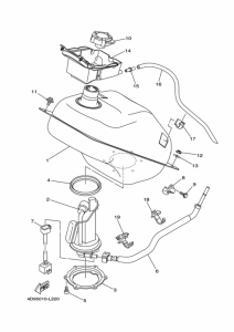 YP250 フユエルタンク