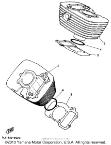 XV250 Цилиндры