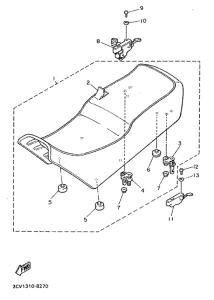 FJ1200 Сиденье