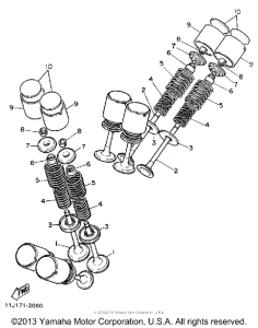 XZ550RJ Клапана