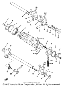 XS500B Переключение скоростей
