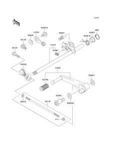 ZX600 Механизм переключения передач