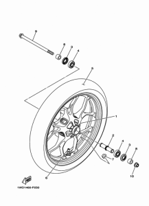 YZF-R25 フロントホイ-ル