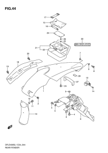 DR-Z400 Заднее крыло