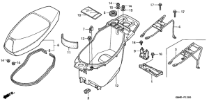 SFX50 Seat / luggage box