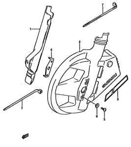 DR750 Передняя вилка cover
