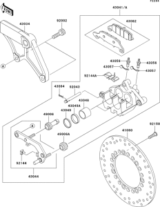 VN800 Rear brake(e1-e3)