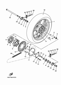 YZF-R25 リヤ ホイール