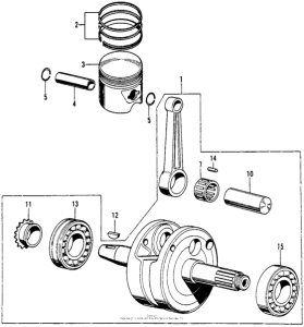 SL90 Коленчатый вал и поршни