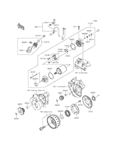 KLX250 スタータモータ