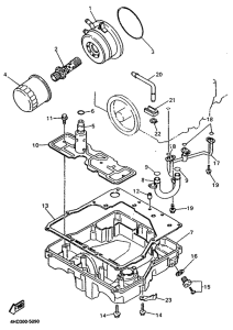YZF750R Масляный фильтр