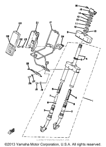 QT50S Передняя вилка
