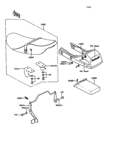 ZX400 Сиденье