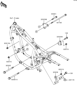 EN500 Рама ,крепежные детали
