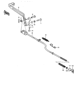 KDX420 Педаль тормоза
