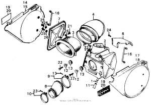CR250 Air cleaner + side cover m1