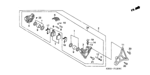 NSR125R Задний суппорт