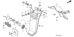 PK50S Заднее крыло