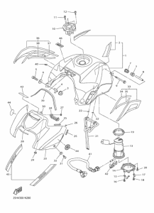 FZ8-NA Топливный бак
