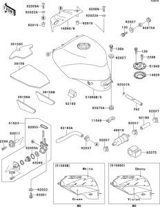 ZX400 Fuel tank(1 / 2)(zx400-l4)