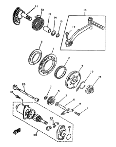 YA50R Стартер