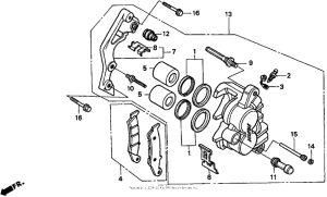 CR125R Передний суппорт