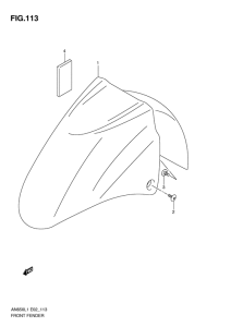 AN650 (ABS) Переднее крыло