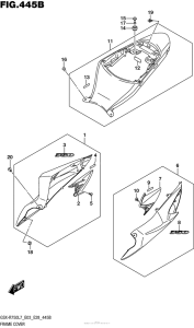 GSX-R750 Frame Cover (Yww,kgk)