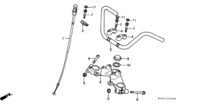 CM125C Handle pipe / top bridge