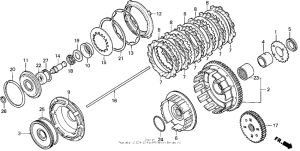VT1100C Vt1100c clutch