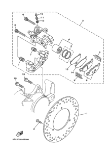 YP400G ﾘﾔ ﾌﾞﾚｰｷｷﾔﾘﾊﾟ