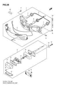 UX150 Задний комбинированный сигнал