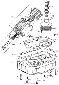CB400 Oil filter + oil pan