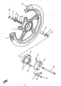 ME50 Переднее колесо